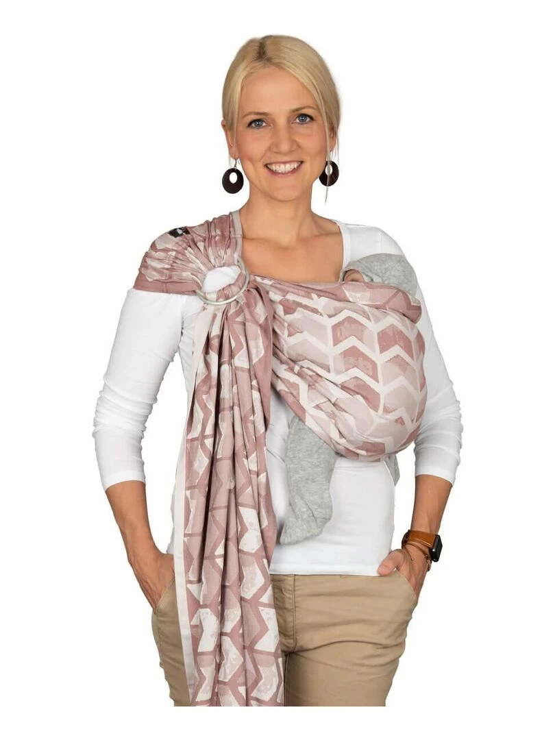 Hoppediz Écharpe de portage Ring Sling (bio) Rose