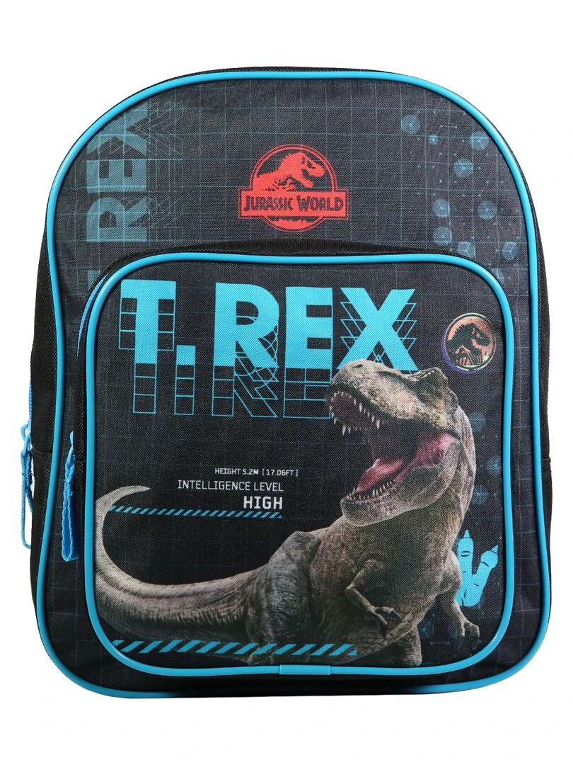 BAGTROTTER Sac à dos 31 cm avec poche maternelle Jurassic World Noir T Rex Noir