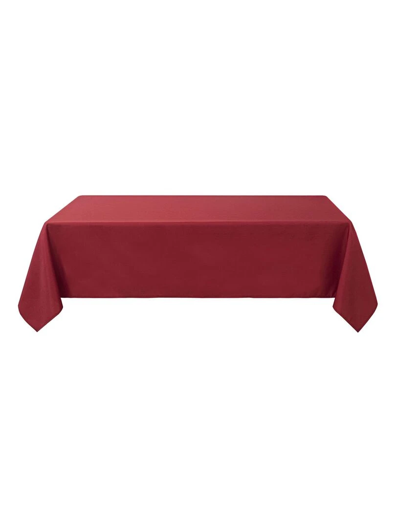 Nappe anti tâches et infroissable       Effet chiné   Rouge