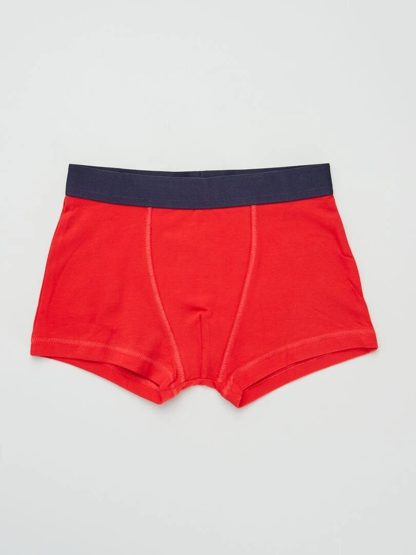 Lot de 3 boxers   Rouge/bleu/blanc