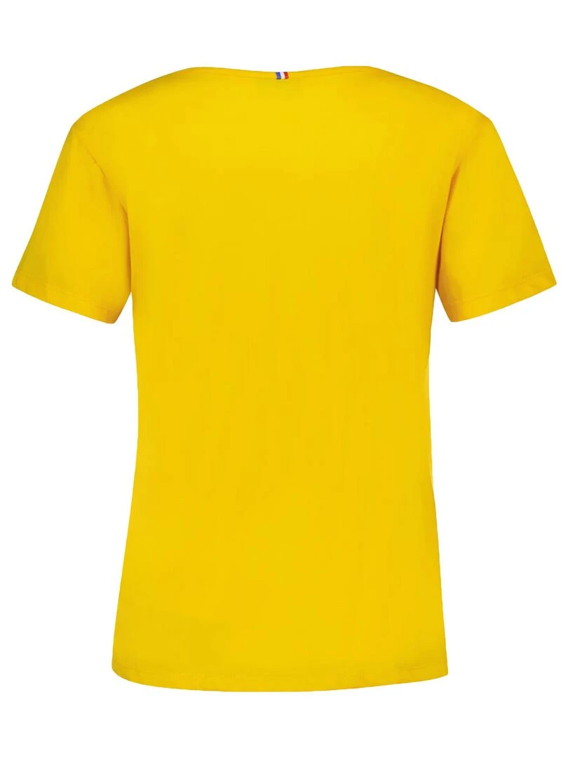 T shirt Le Coq Sportif Essentiels Tee Col V   Jaune