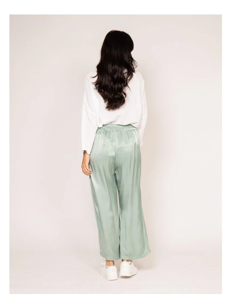 Pantalon fluide ELSITA Vert