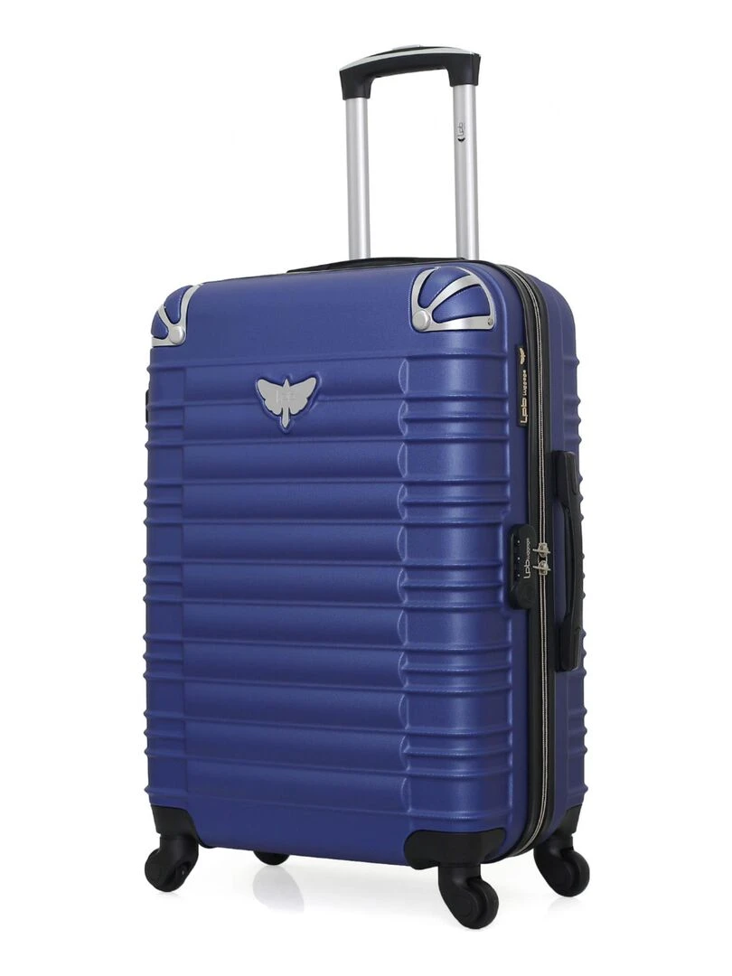 LPB LUGGAGE VALISE WEEKEND ABS GIULIA 4 ROUES 65 CM Bleu marine