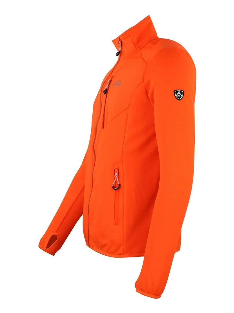 Blouson polarshell homme CLIMO   PEAK MOUNTAIN   Orange