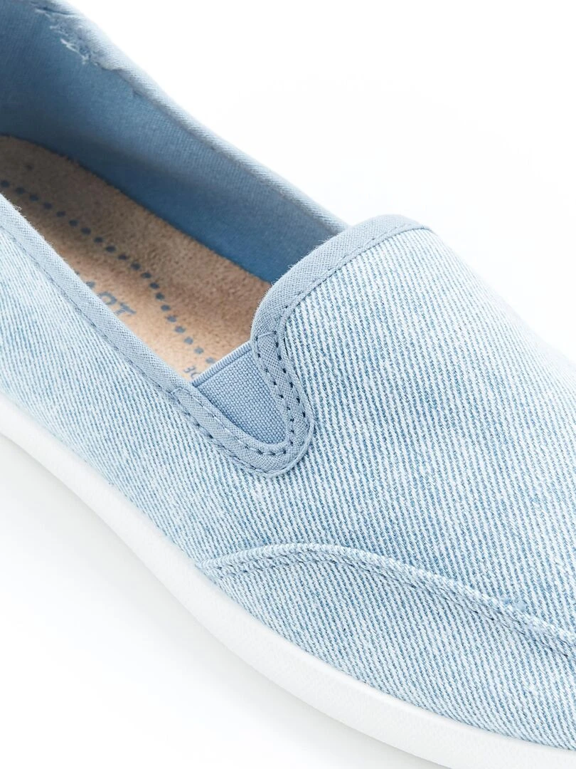 Pantoufles effet chambray Climatyl   Damart   Bleu