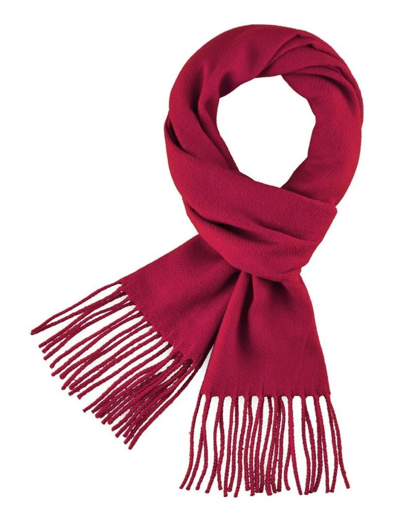 Echarpe Fely   Fabriqué en France   Rouge pourpre
