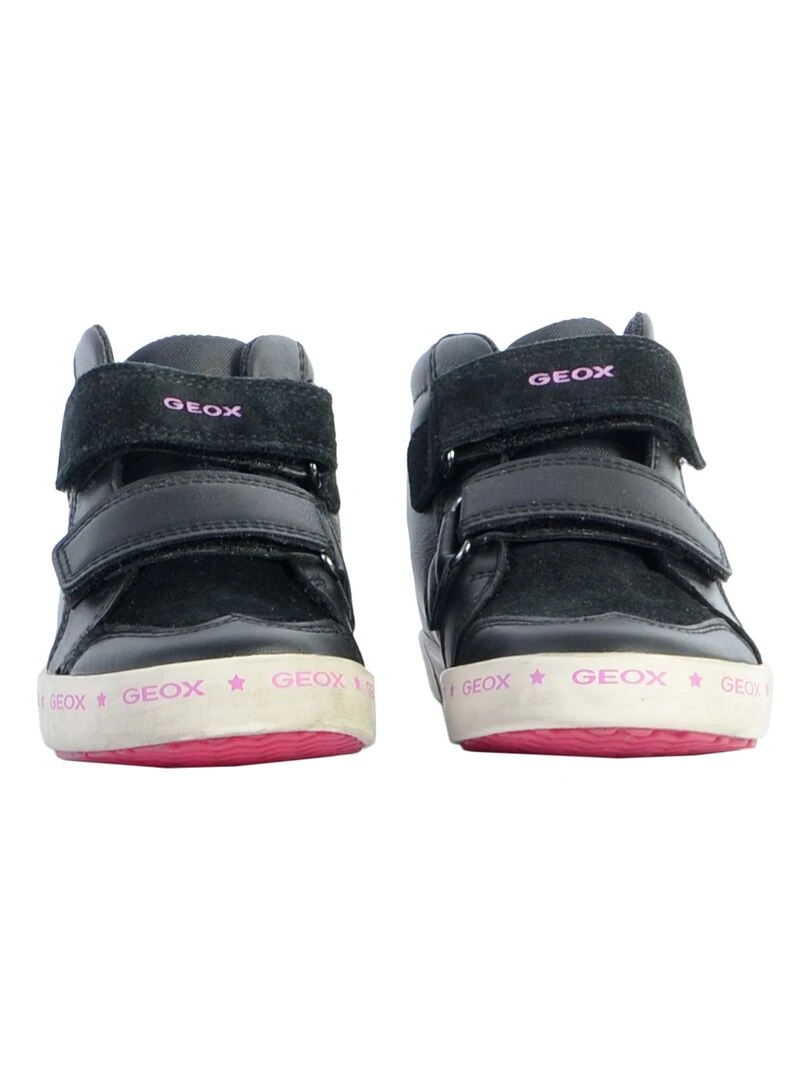 Basket Cuir Geox Enfant Kilwi   Noir