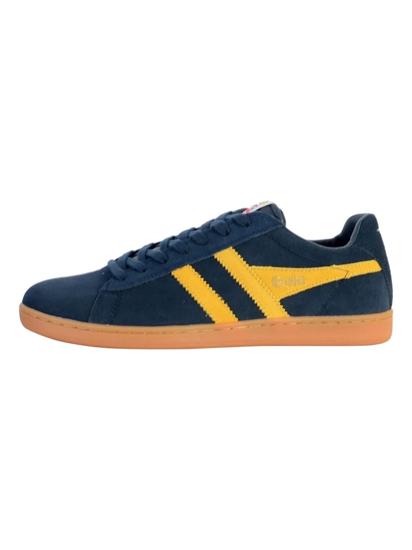 Basket à lacet Gola Equipe Suede Bleu marine