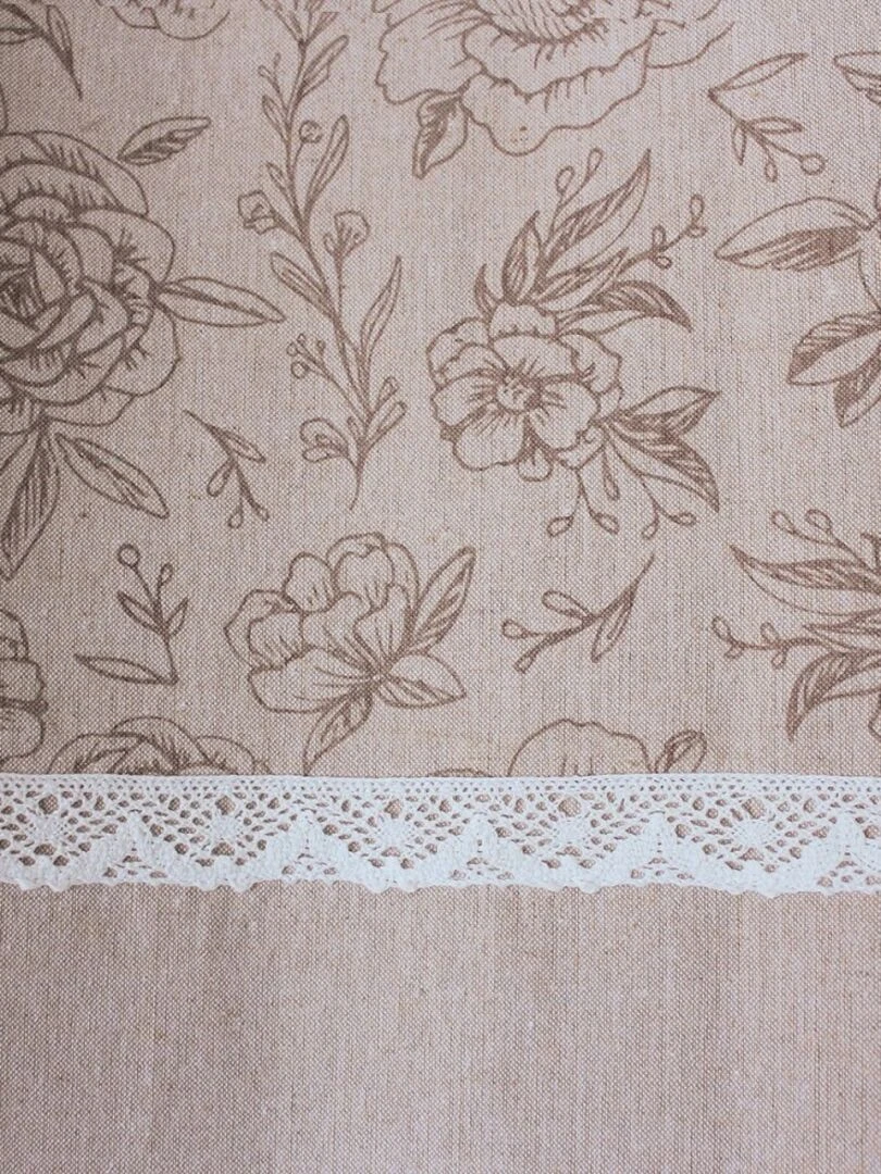 Rideau à œillets 140x240 Rosa naturel coton   Beige