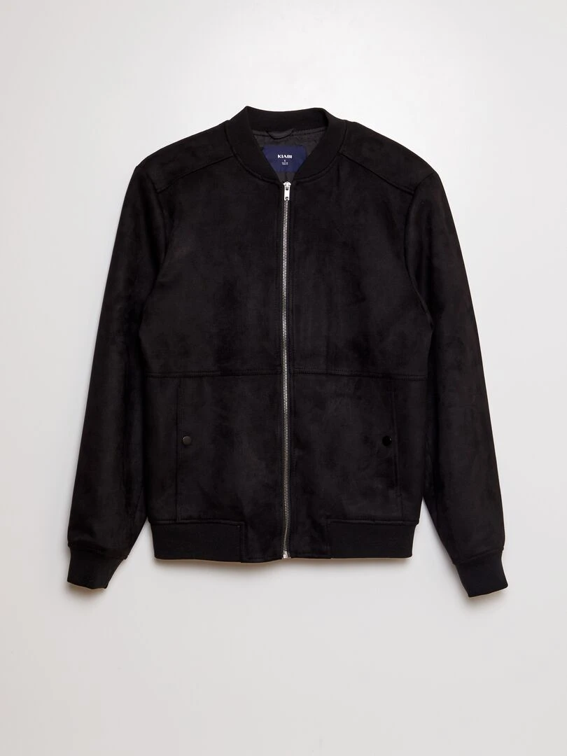 Blouson en suédine noir