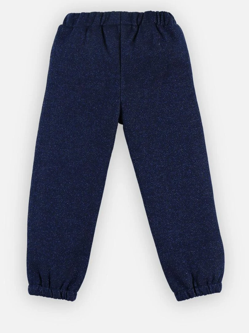 Pantalon confort jogging en molleton pailleté    Noukie's   Bleu