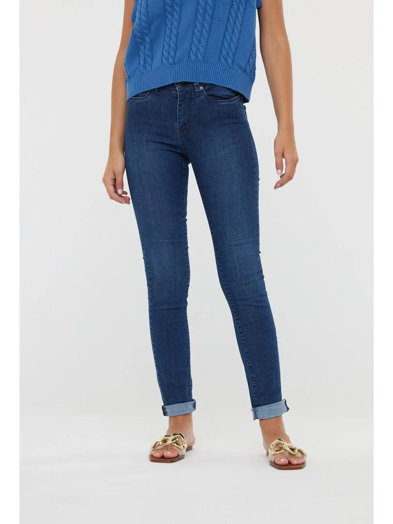 Lee Cooper   Pantalon coton chino slim JEMILA   Rouge brique
