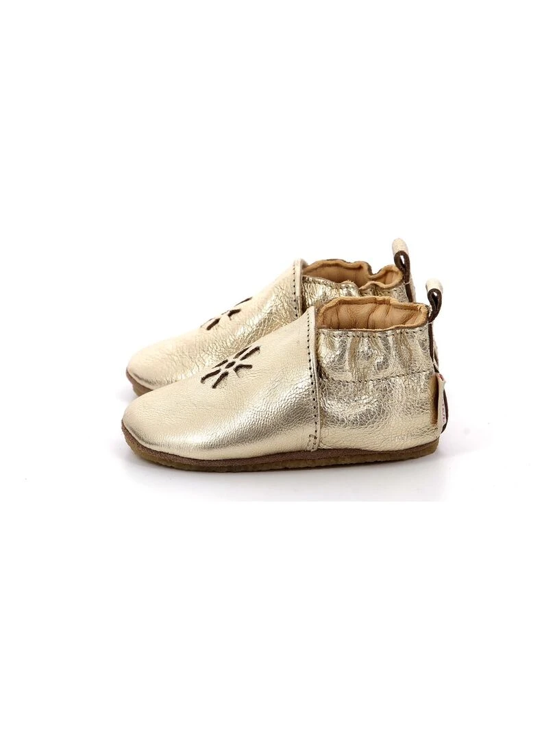 Chaussons Cuir Lazeez   Doré/or