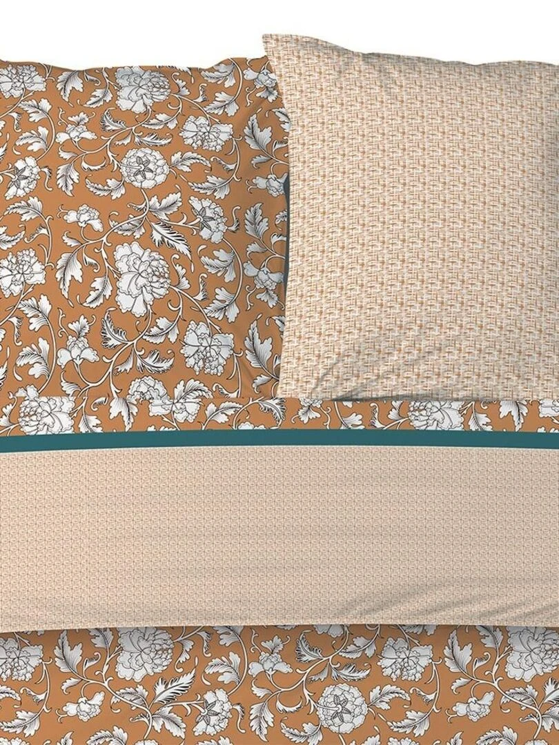 Housse de couette  Loni + taie(s) coton 57 fils   Jaune