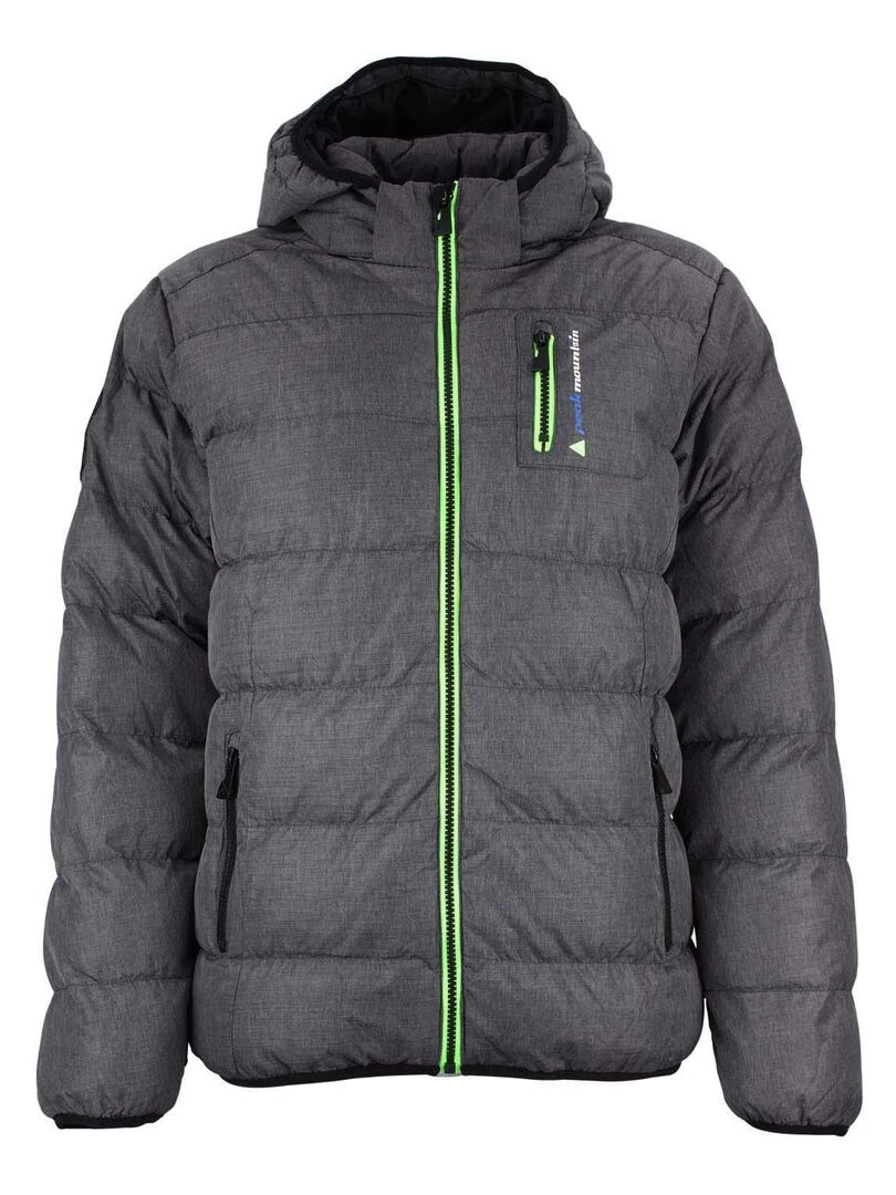 Doudoune de ski garçon ECARF PEAK MOUNTAIN Gris foncé