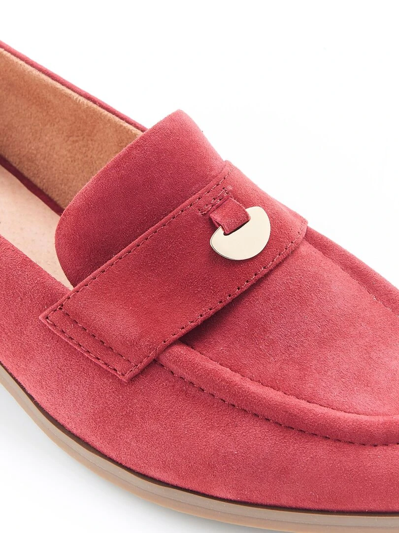 Mocassins avec médaillon   Damart   Rouge