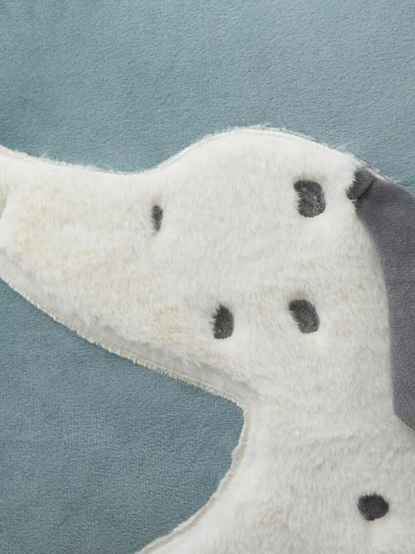 Coussin carré Dalmatien bleu   Bleu