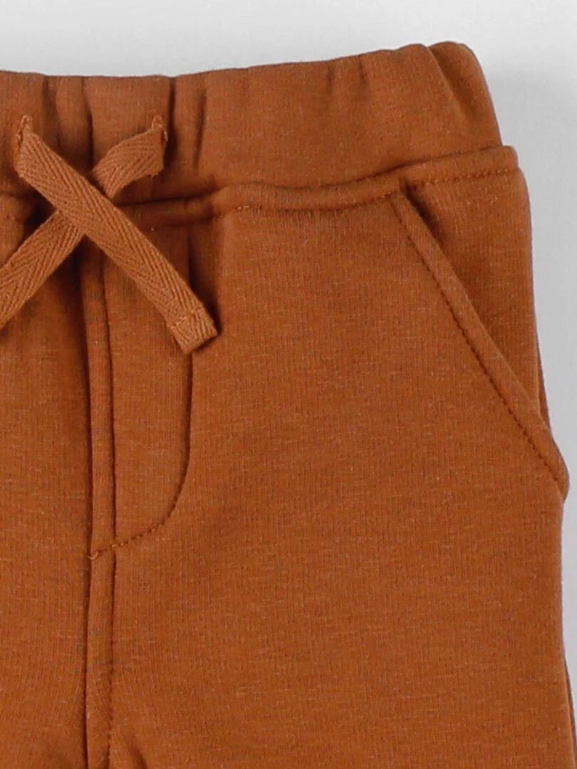 Pantalon jogging en Sweatoloudoux  caramel   Noukie's   Marron