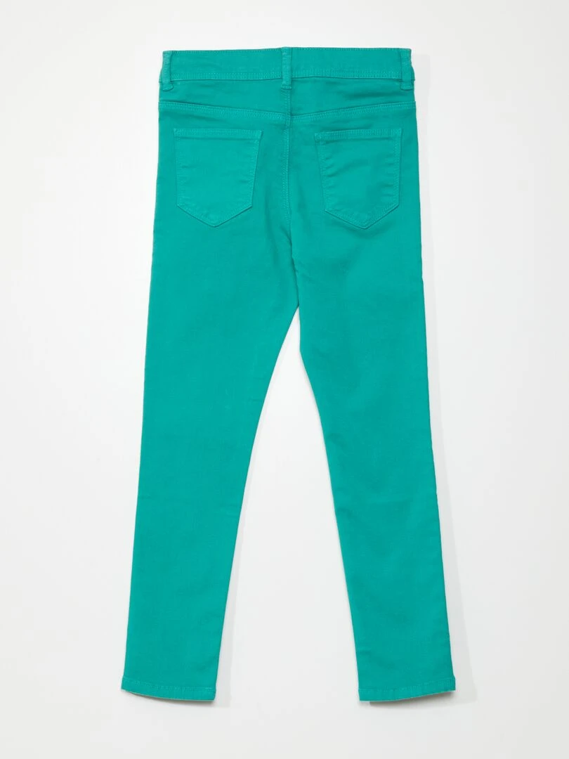 Jean skinny 5 poches Vert