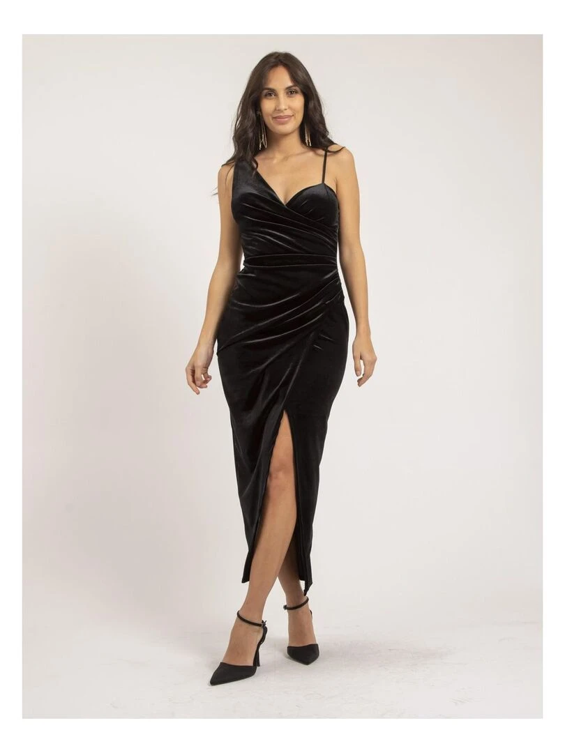 Robe longue velours INAKIA   Noir
