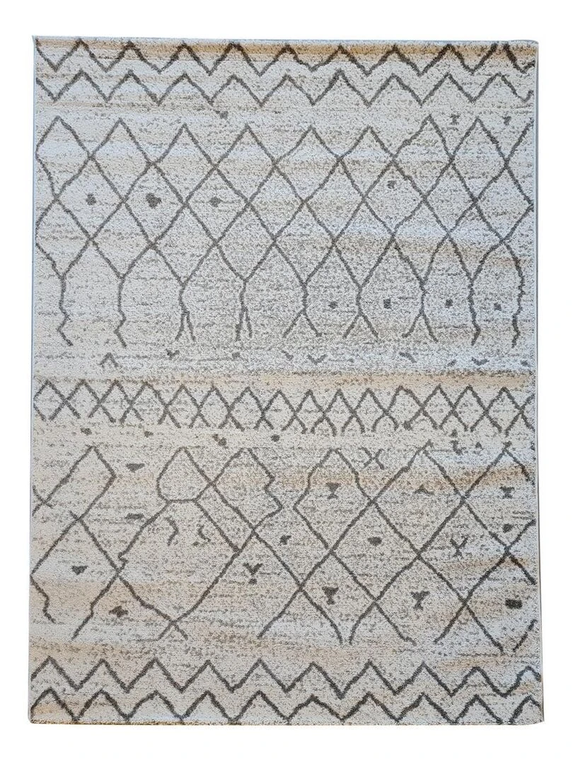 Tapis berbère style ESSAOUER OEKO TEX® Ecru