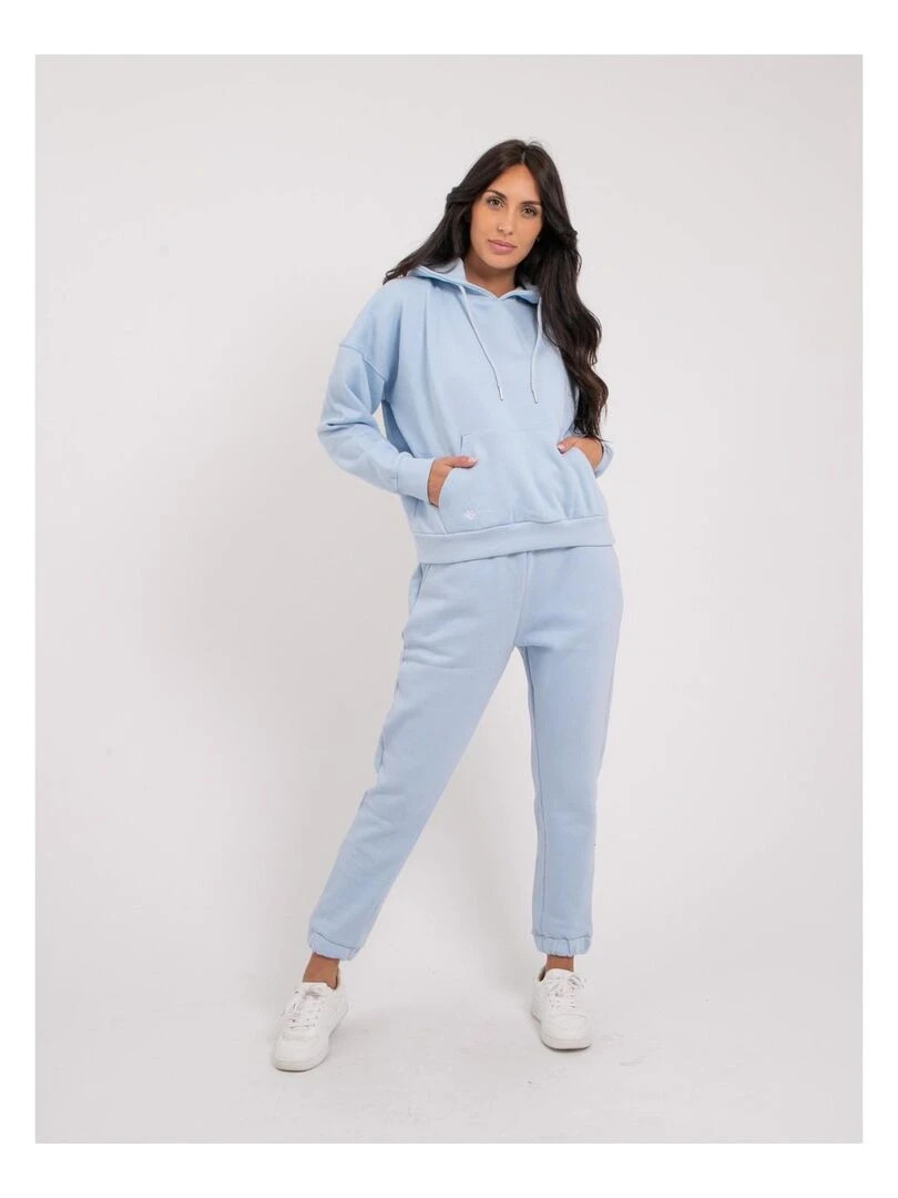 Sweatshirt capuche YLONA   Bleu clair