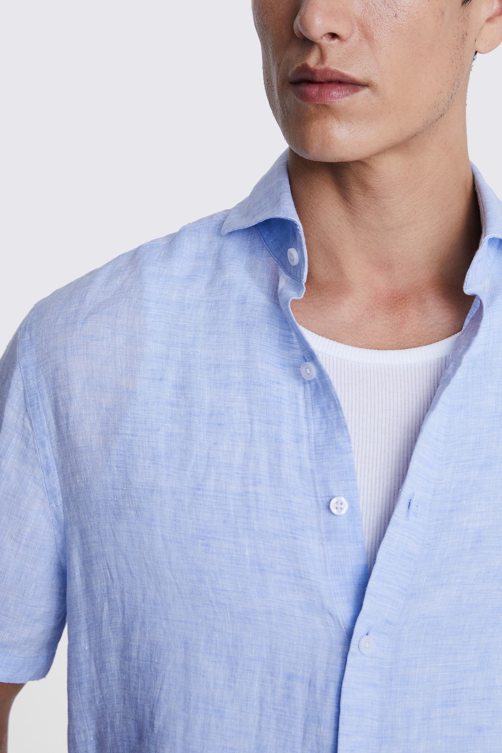 Cotton Linen Camel Stripe Shirt   Buy Online at Moss