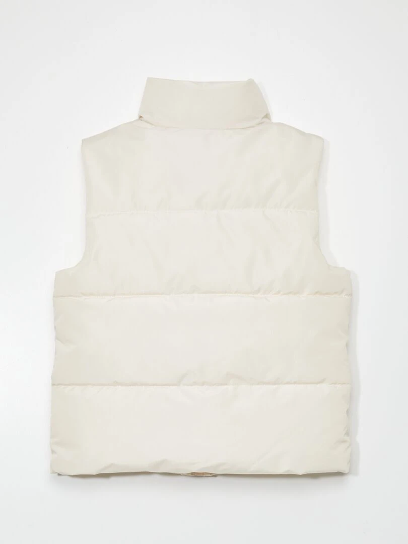 Doudoune matelassée sans manches   Blanc