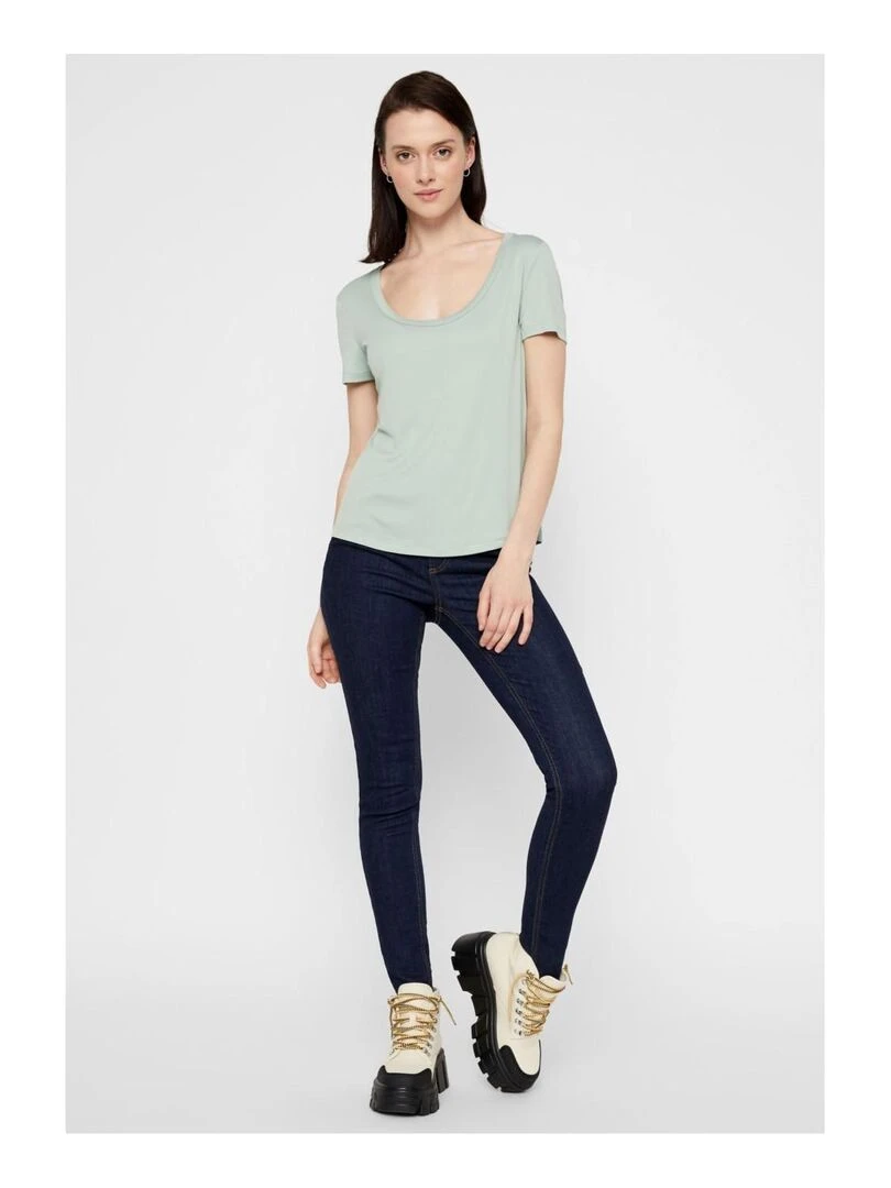 Jeans skinny Pieces Bleu