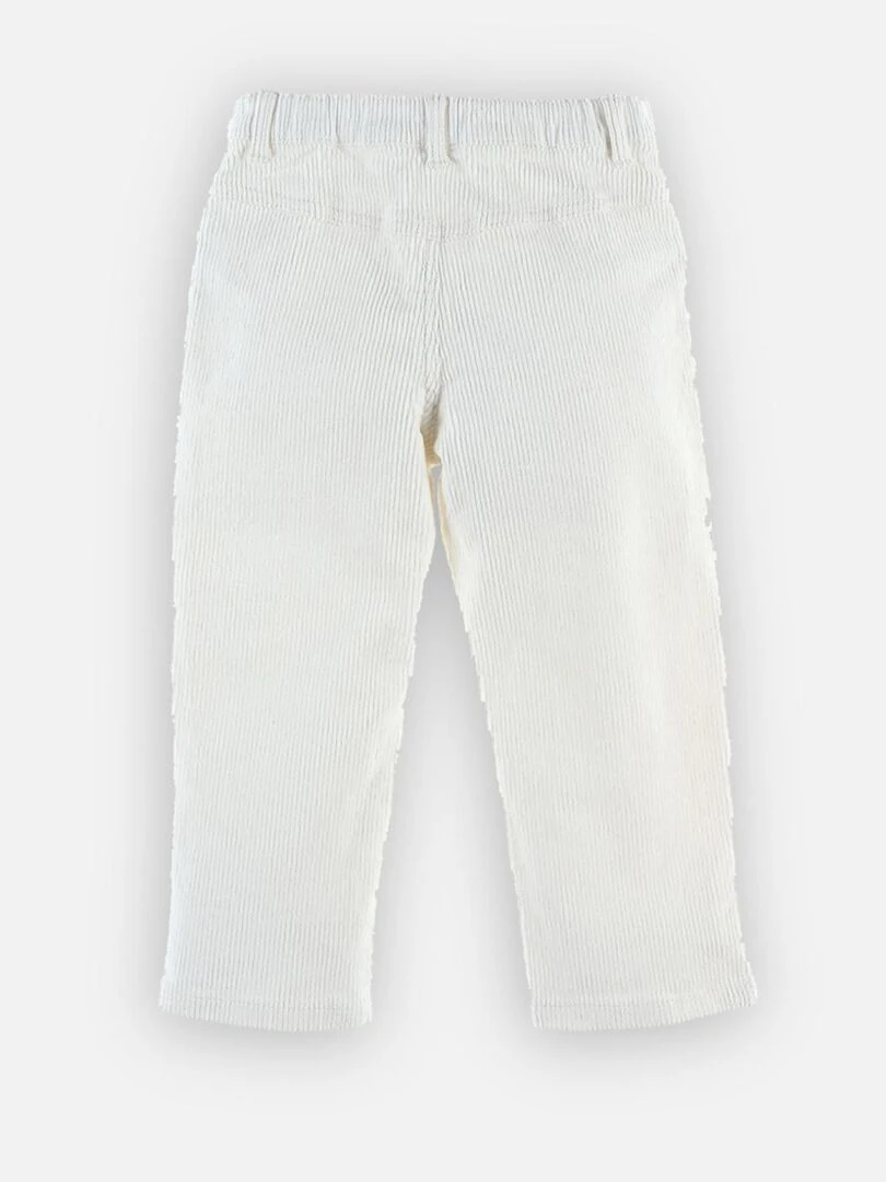 Pantalon en velours côtelé    Noukie's   Blanc