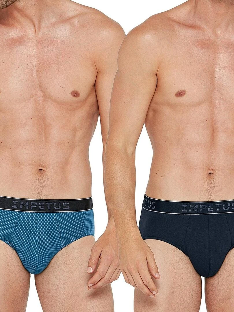 Pack 2 slips en coton Taiti Bleu