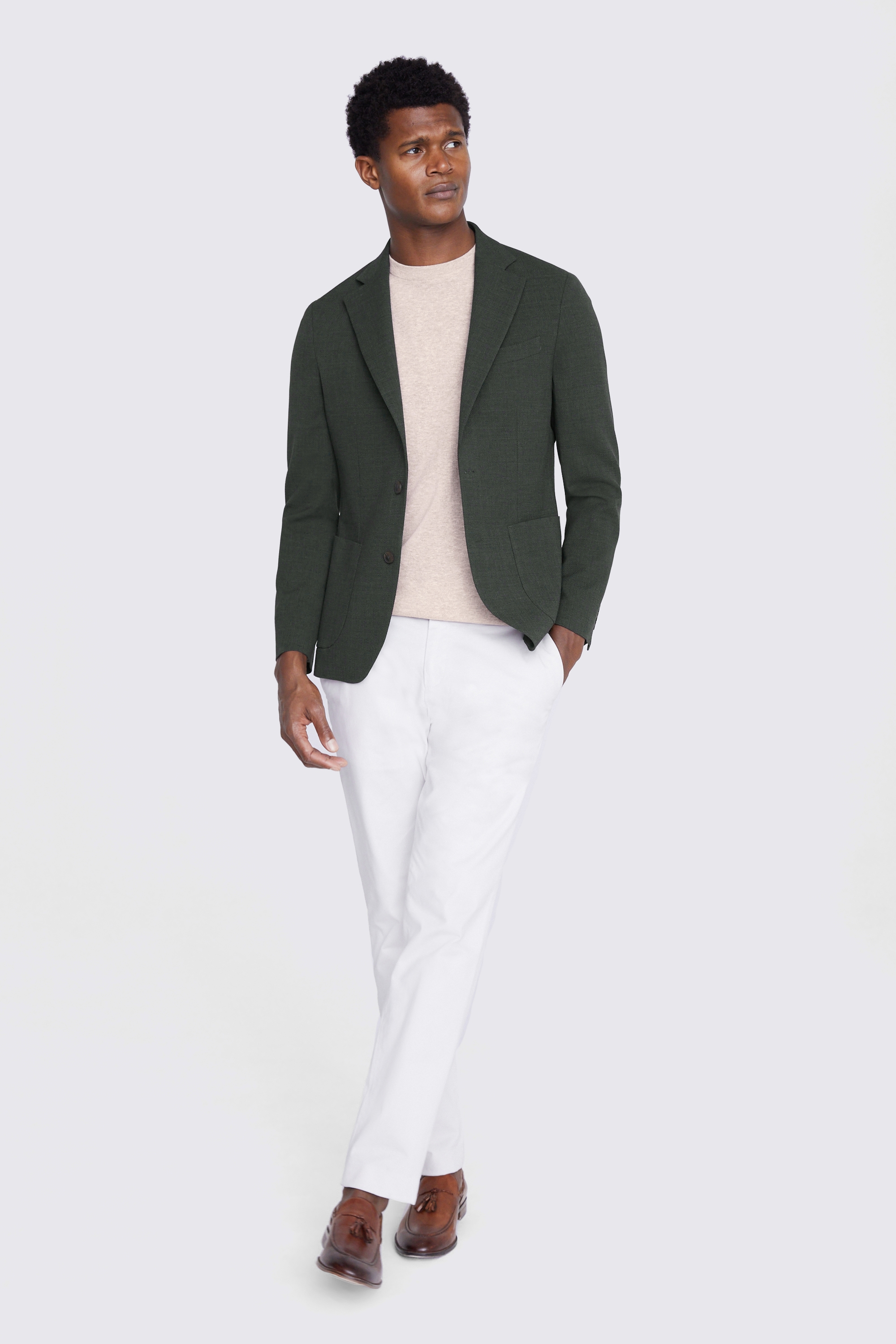 Slim Fit Ink Houndstooth Dress Jacket   Buy Online at Moss