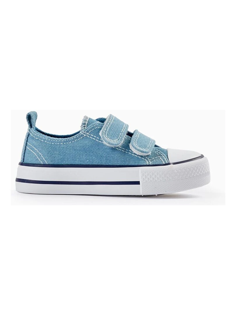 Baskets en jean pour bébé '50s Sneaker' CUBA Bleu clair