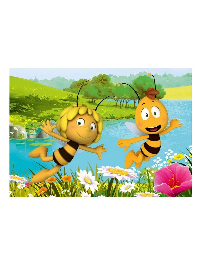 Tapis enfant MAYA ET WILLY Multicolore 95x133 Fait en Europe Multicolore