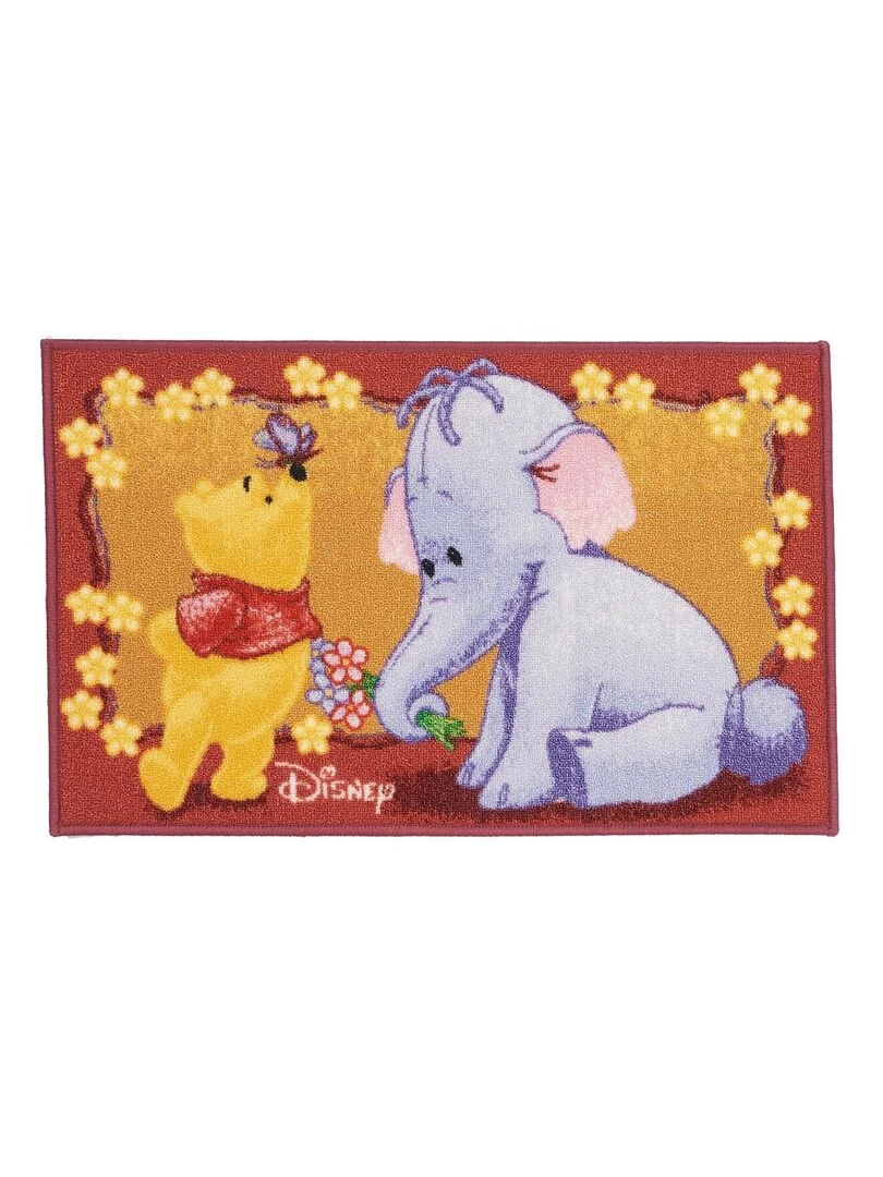 Tapis enfant WINNIE ET LUMPY Rouge 50x80 Lavable 30° Rouge