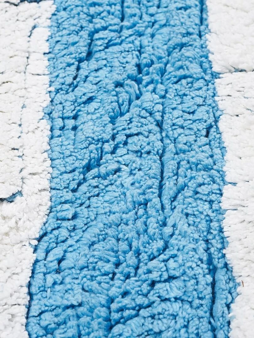Tapis enfant Fait main DRAPA Bleu 124x167 en coton Bleu