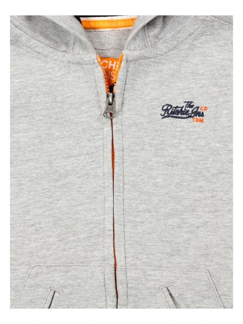 SWEAT ZIPPE WYLEN BOY Gris