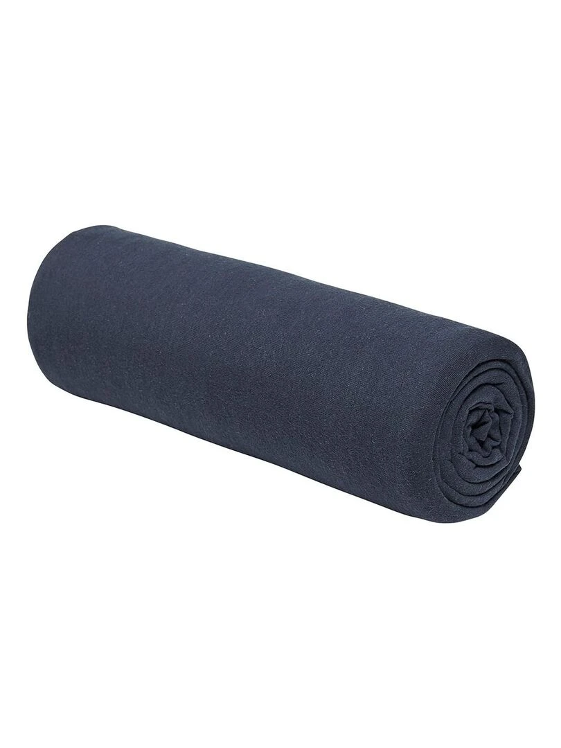 Drap housse 2 personnes uni 'ESSENTIAL' 'TODAY'   Bleu marine