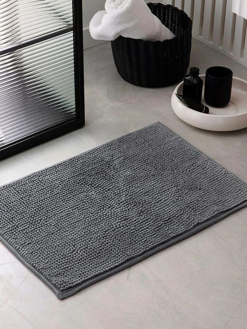 Tapis de bain Bubble uni 'ESSENTIAL' 'TODAY' Gris