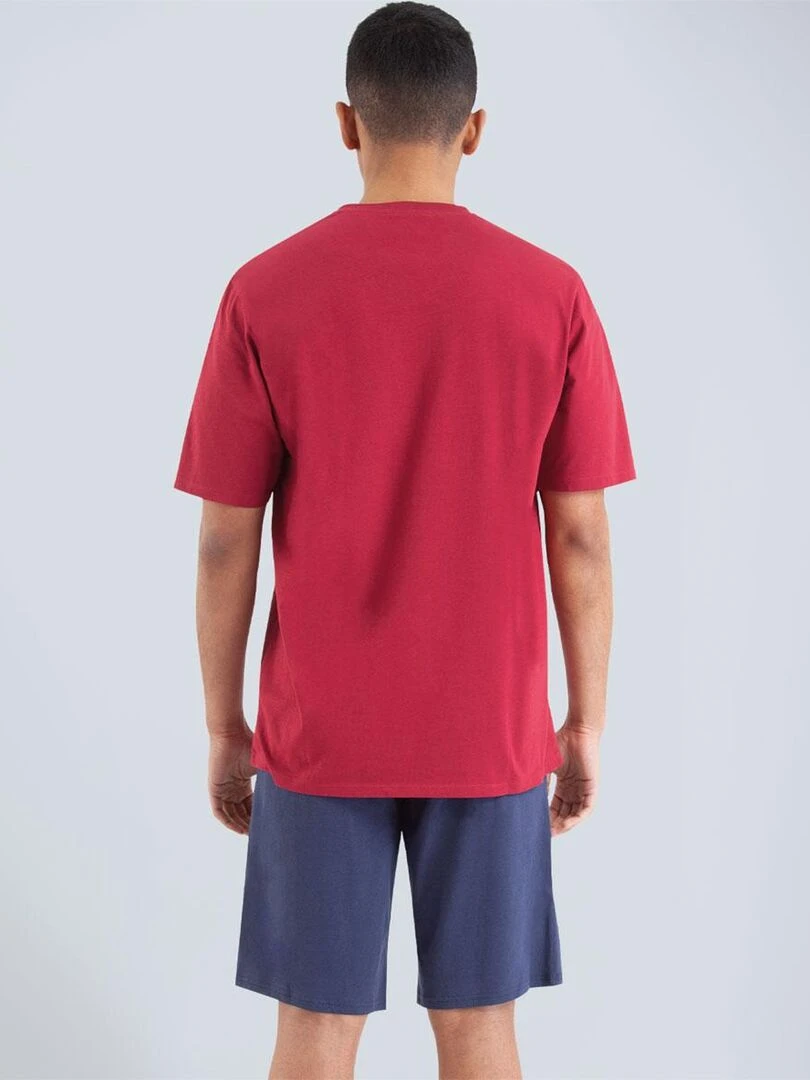 Pyjama court homme Chic   Rouge