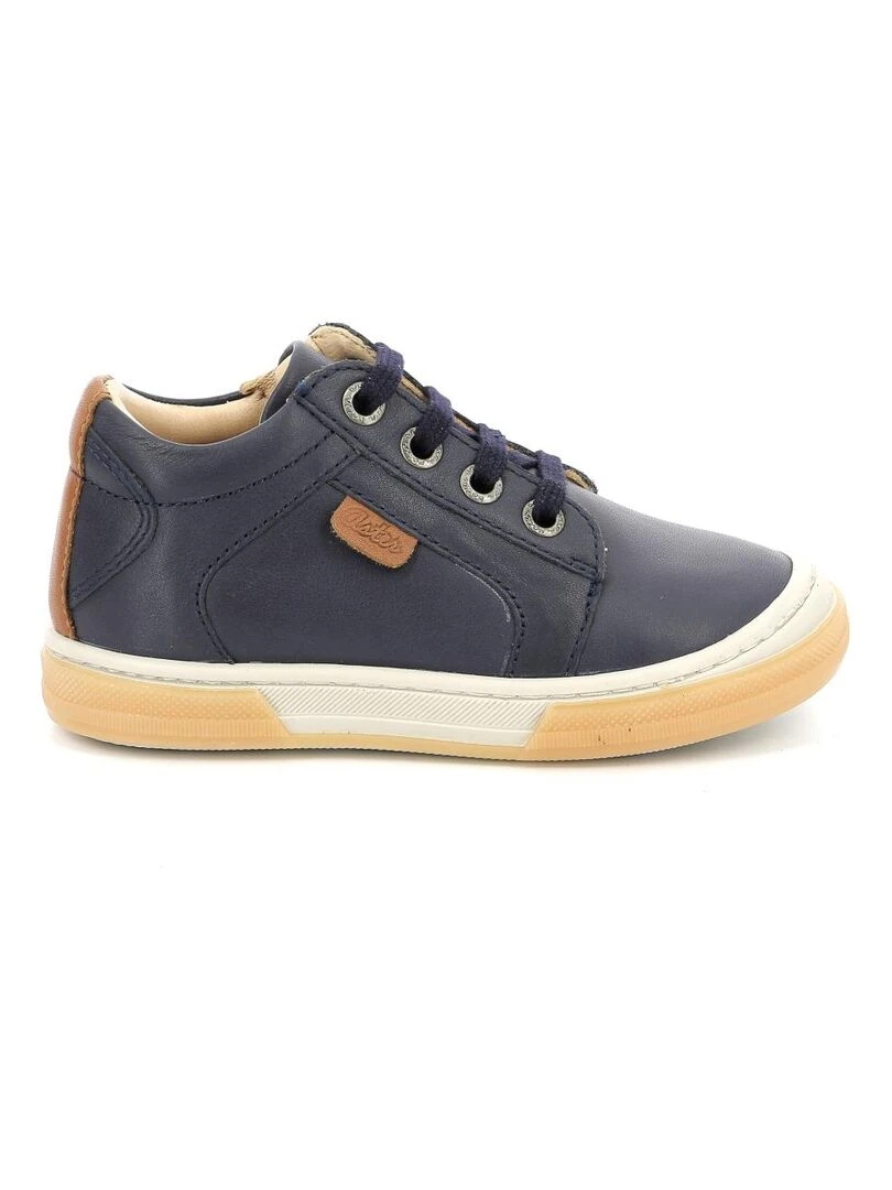 Sneakers hautes Cuir Caboat Bleu marine