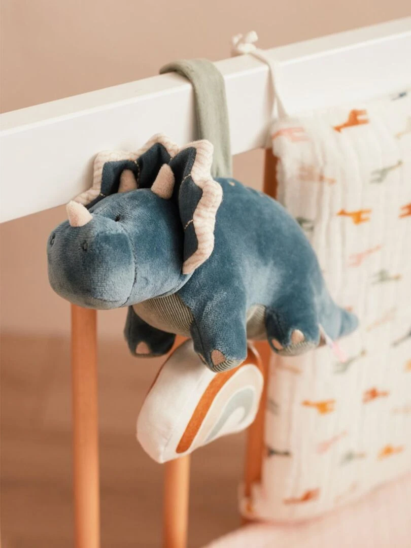 Peluche musical Ops en Veloudoux    Bleu