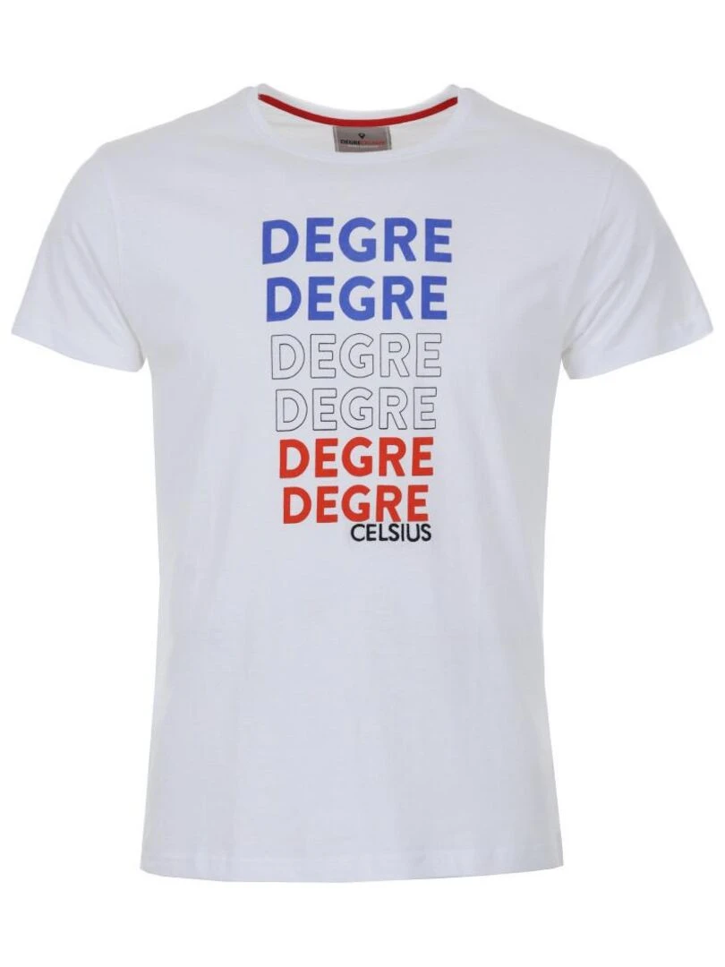 T shirt manches courtes homme CEGRADE DEGRE CELSIUS Blanc