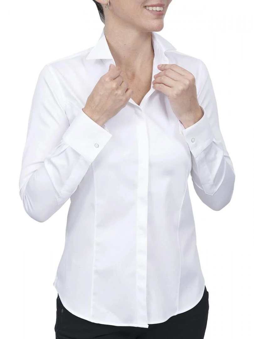Chemise col cassé ARLENE   Blanc