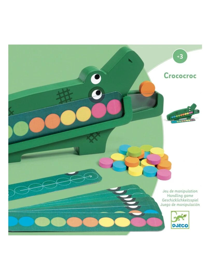 Jeu de manipulation et mémo : Crococroc   N/A