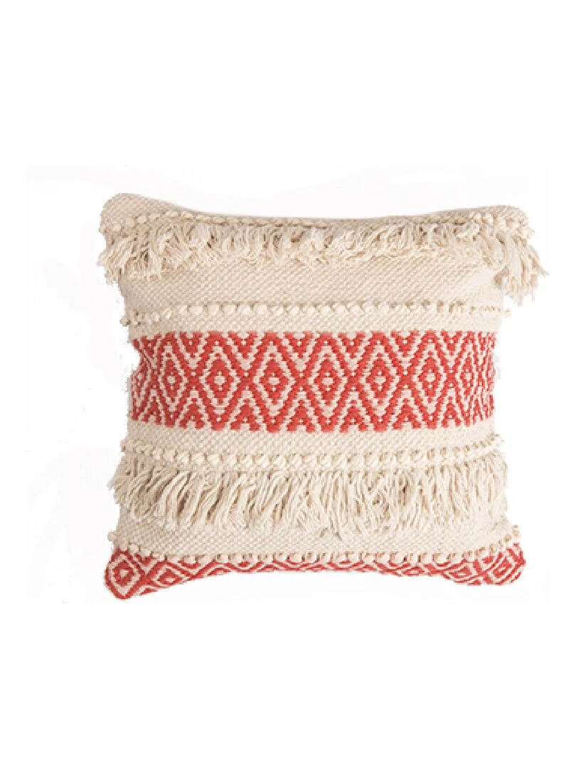 Coussin au style ethnique Rouge