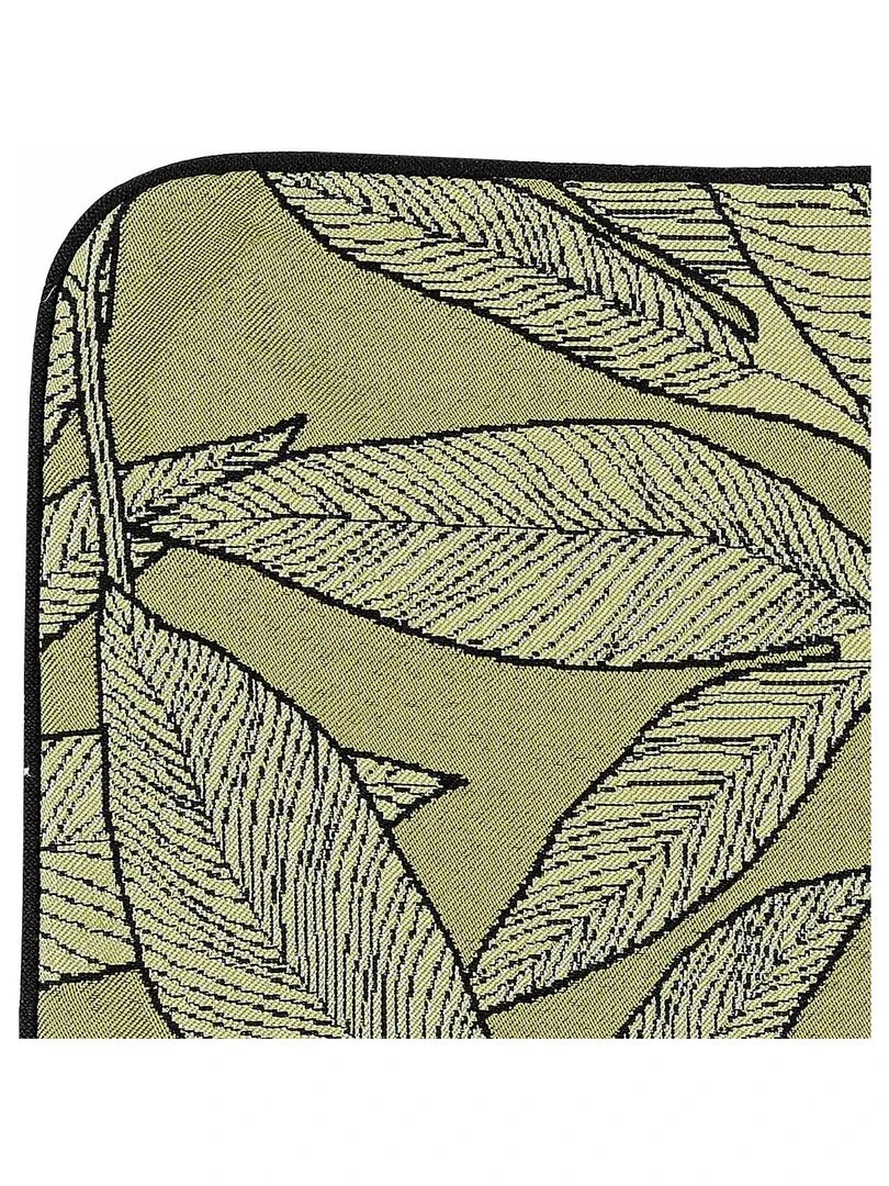 Housse de coussin esprit feuillages Vert