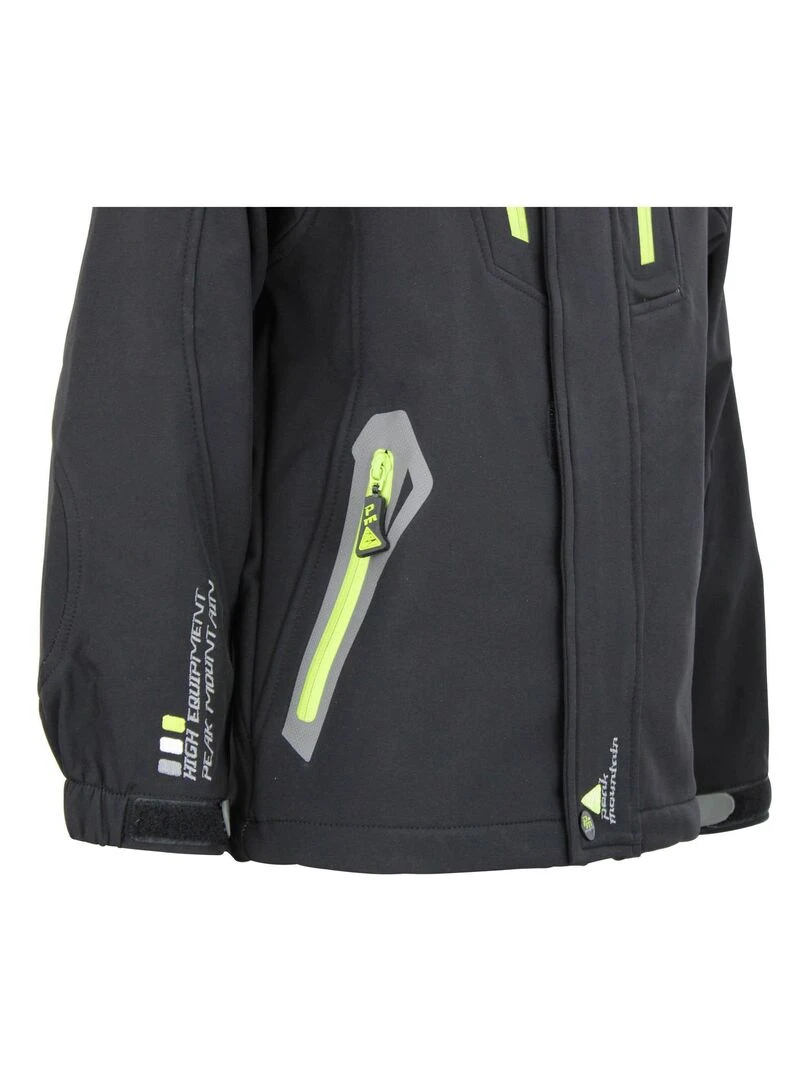Blouson de ski garçon ECILO   PEAK MOUNTAIN   Noir Noir