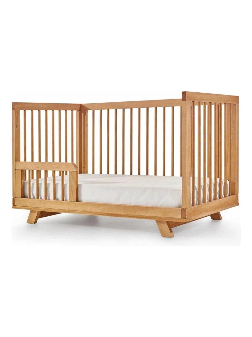Pack lit bébé évolutif avec matelas Kyoto AKITEN RETAIL Marron
