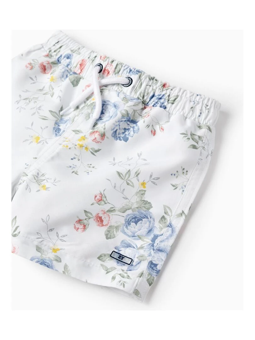 Short De Bain Avec Fleurs UPF 80 Pour Bébé Garçon 'You&Me'  BROTHERS&SISTERS   Beige clair